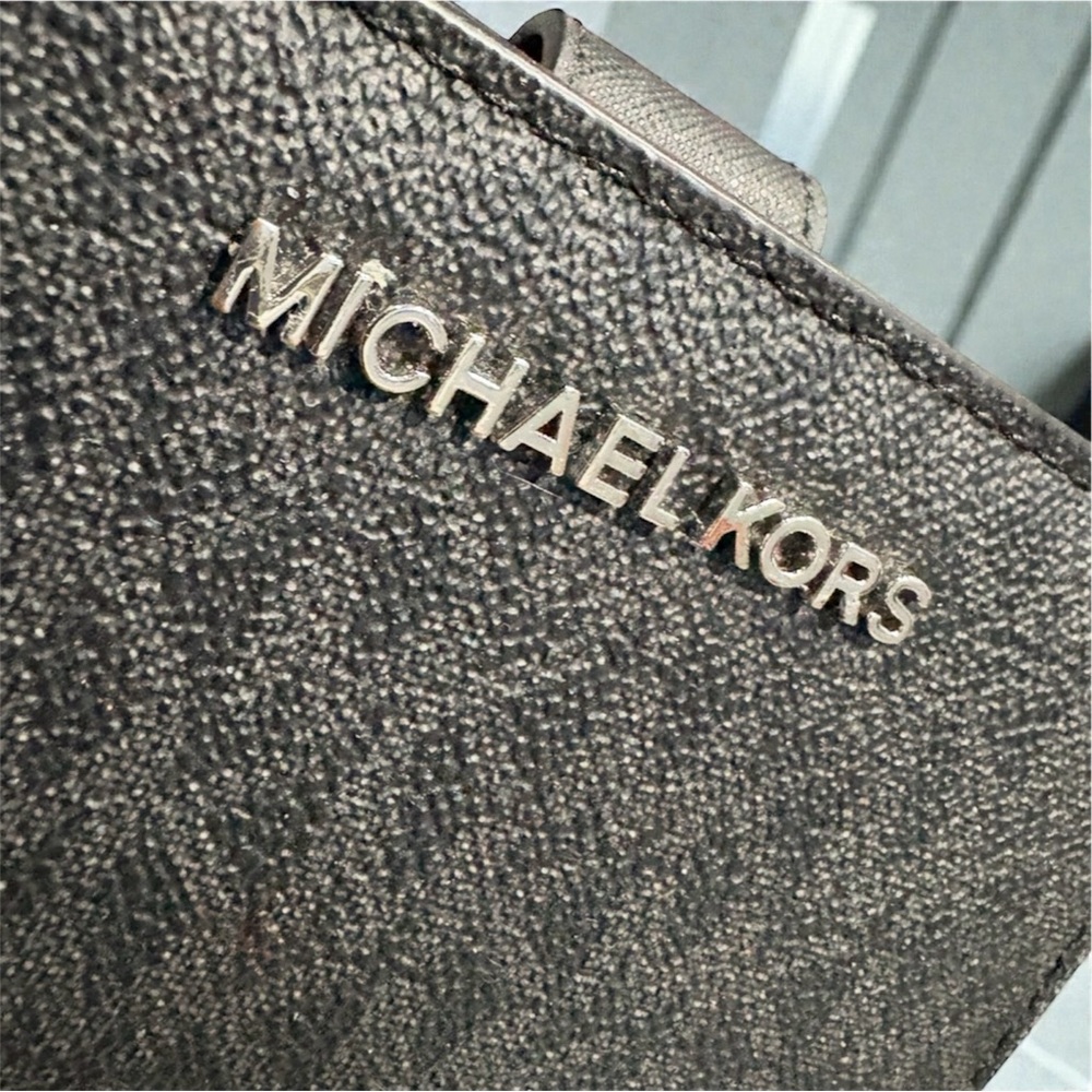 Michael Kors Black Monogram Wallet - Picture 2 of 5
